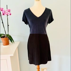 Anthro Dolan West Coast Navy and Black Zip Dress S